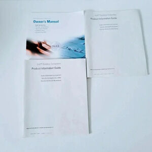 Dell Dimension Owner's Manual & Product Guides